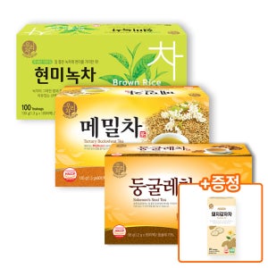 송원 우리차 현미녹차 100T+둥굴레차 80T+메밀차 80T+돼지감자차20T 증정