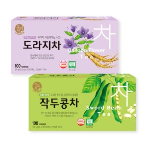 송원 우리차 작두콩차 100T+도라지차 100T 무카페인