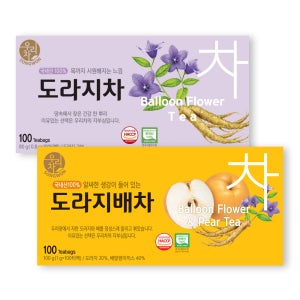 송원 우리차 도라지차 100T+도라지배차 100T 무카페인