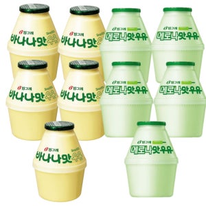 빙그레 바나나우유 240ml 10입 혼합 (바나나맛5입+메로나맛5입)