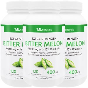 마이라이프 내추럴스 비터멜론 10000mg 25배 고농축 여주 추출물 120캡슐, 3개