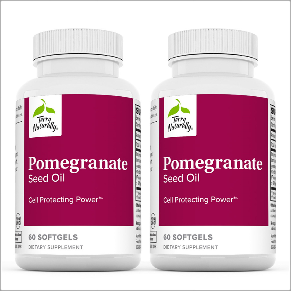 <b>테리내추럴리</b> 석류씨 오일 600mg 60소프트젤 2팩 세트