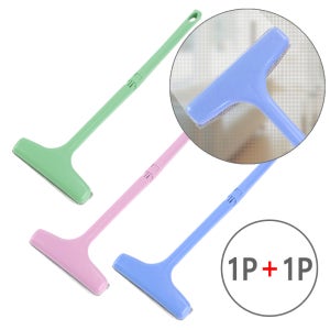 [1+1](방충망 청소솔 A타입 소형1P+1P=총2P) 투인원 스퀴지 방충망 유리창 먼지 창문 브러쉬 청소 청소기