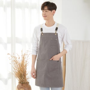 제페토 캔버스 앞치마/그레이-A-1001-2