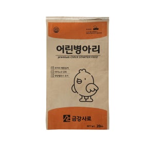 어린 병아리 사료 미니 닭 집 밥 키우기 중병아리 새 모이 가루 20kg