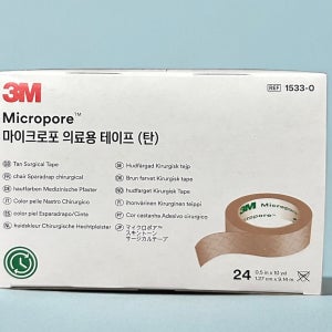 3M 종이반창고 마이크로포 살색 1533-0 24롤