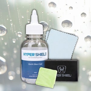 하이퍼쉴드 유리발수코팅제 100ml QGC 퀵 글라스 코트 H2 타월