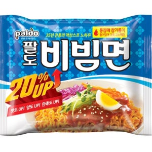 한정판 증량 팔도비빔면 156g 20봉 여름별미 매콤달콤 비빔면