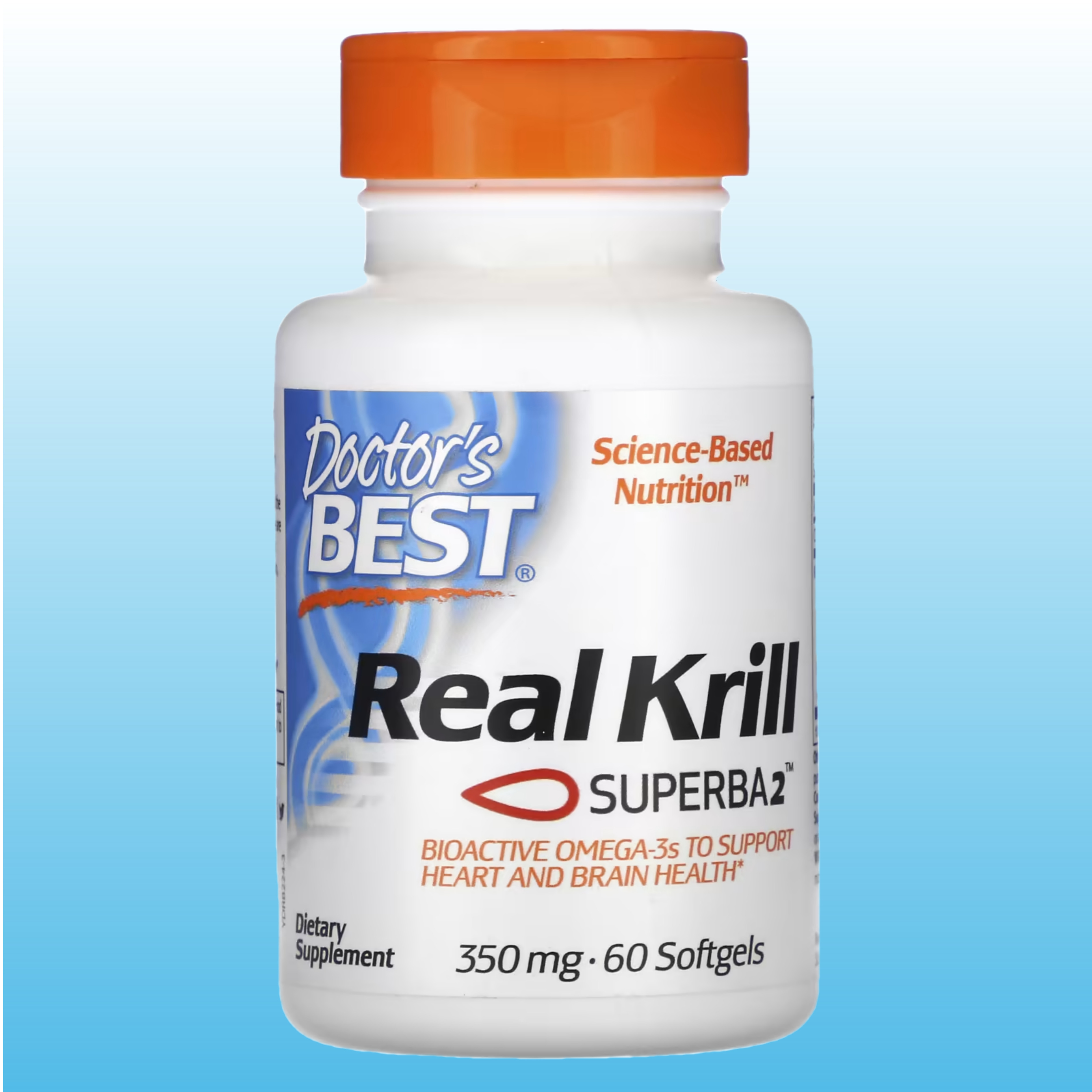 닥터스베스트, 리얼 크릴 350mg 소프트젤 60정 <b>크릴오일</b> 슈퍼바2 글루텐프리 2개월분