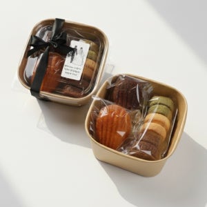 수제 쿠키 답례품 구움과자 마들렌 사브레 디저트 결혼식 어린이집 시보 승진 행사 (세트G)