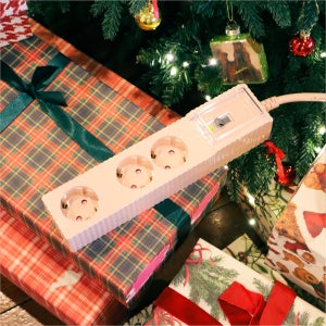 자동소화 국산 고용량 멀티탭 에어컨 건조기 전용 누전차단 안전 접지 웨이브 4구 50cm