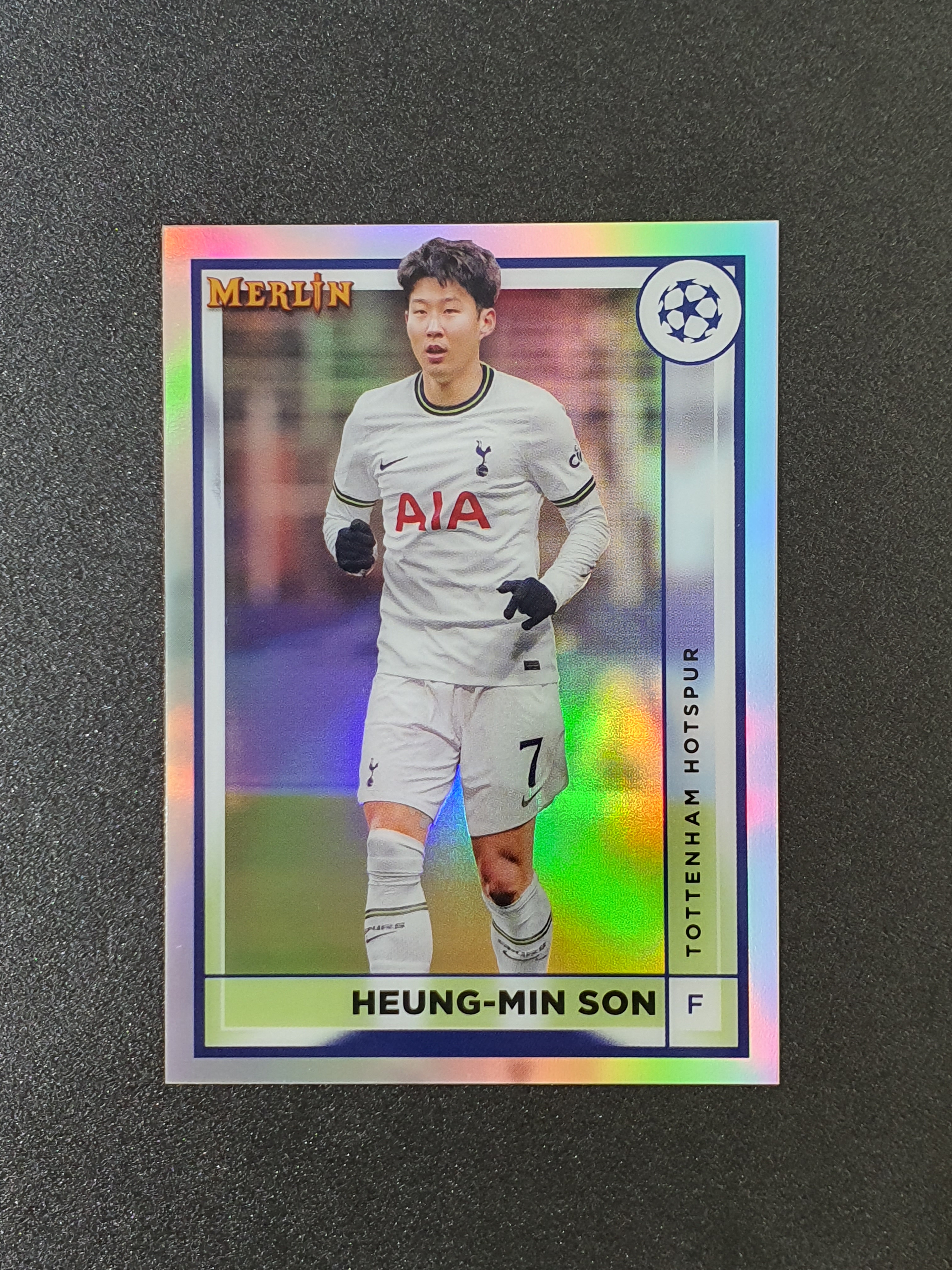 손흥민 2022-23 탑스 크롬 멀린 챔스 Heung-Min Son 리프렉터 손흥민 베이스 축구 카드 손흥민카드