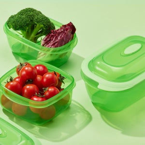 2+1 로이첸 국산 신선하게 보존 1450ml 기능성 밀폐용기 반찬통 소분용기 냉장냉동