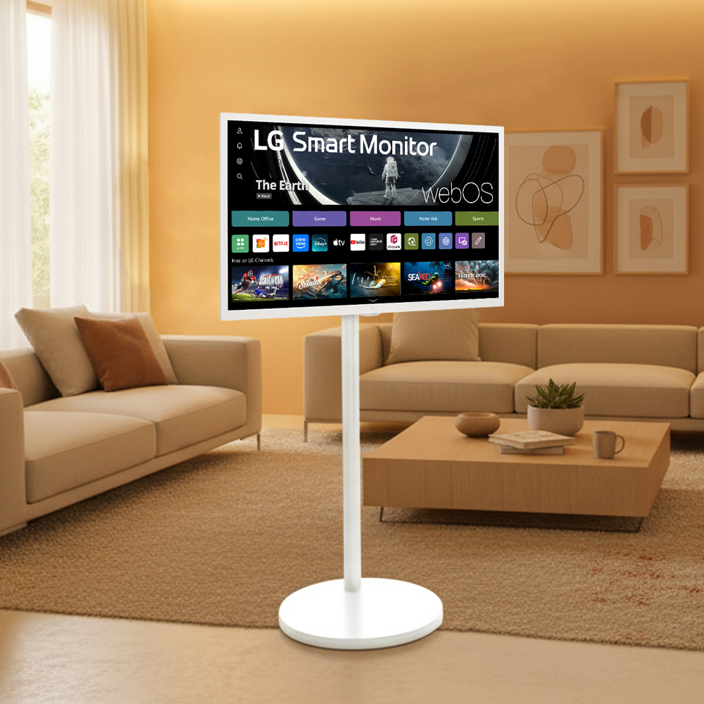LG 스마트TV 모니터 이동식 엘텐바이미 스탠바이미 80cm(32인치) FHD + 스탠드