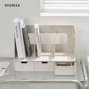 시스맥스 올리오책꽂이 3단 책상 책꽂이 정리함 미니 간이 서랍
