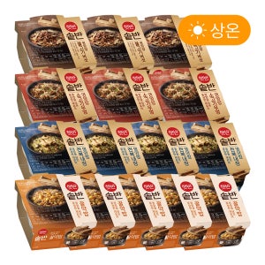 햇반 솥반 꿀약밥5개+전복내장4개+불고기버섯3개+소고기우엉밥3개