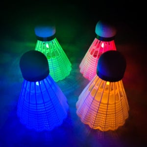 로에드 LED 야광 셔틀콕 배드민턴 공 4P 콕