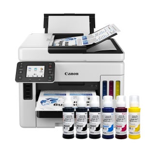 캐논 MAXIFY GX7092 무한잉크 프린터 팩스 복합기 호환잉크 세트+블랙2개
