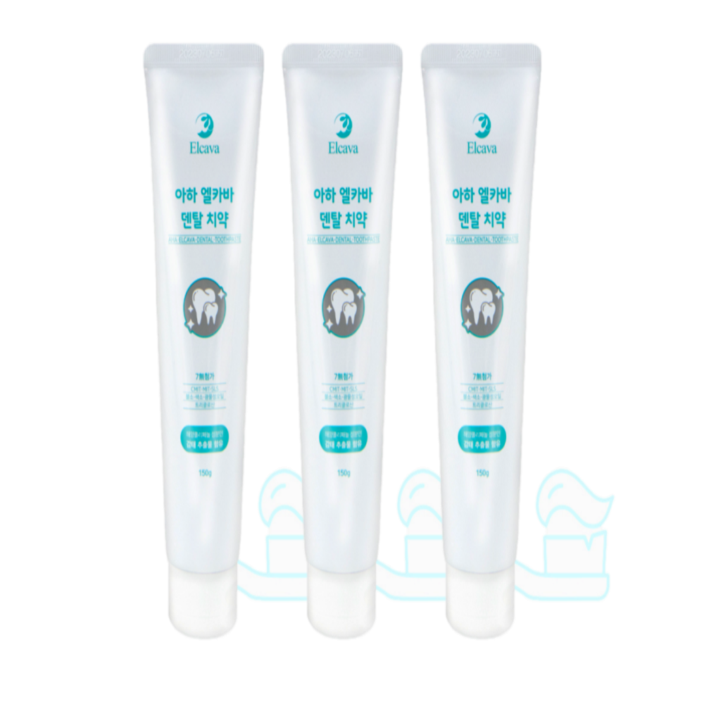 치약 잇몸 무불소 입냄새 구강청결 치주염 감태치약 3개