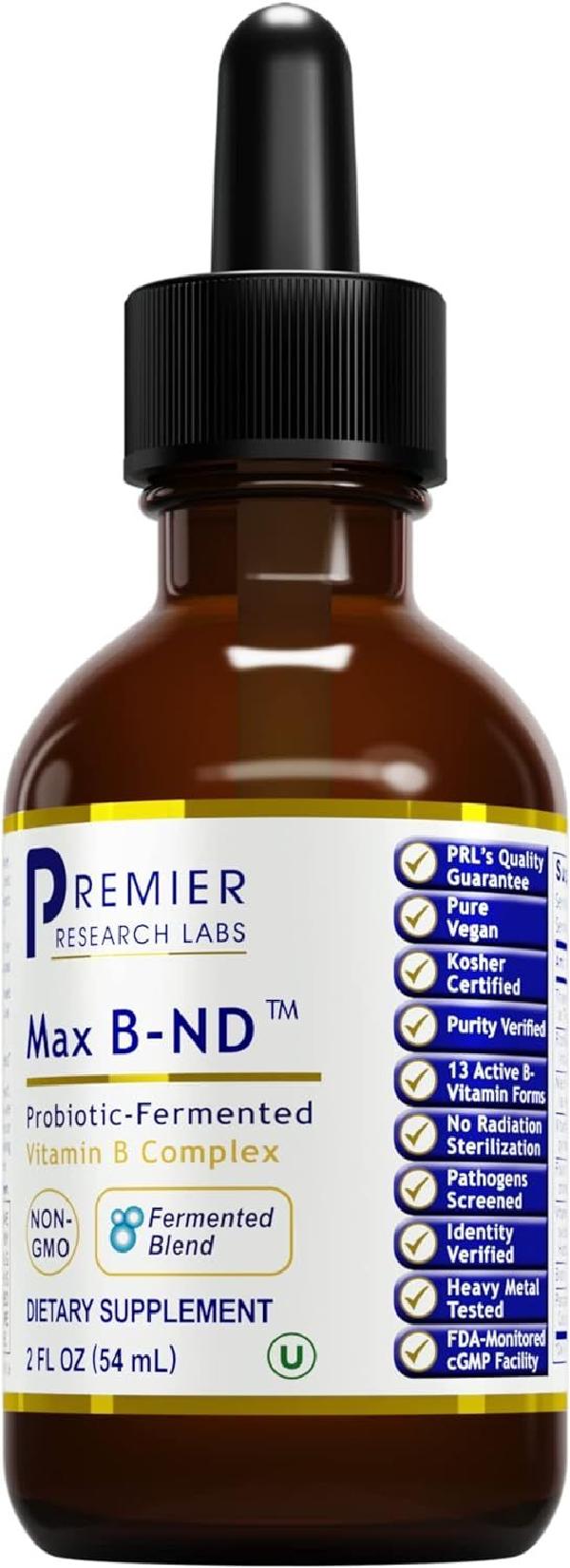 <b>프리미어리서치랩</b> PRL 맥스 B-ND <b>비타민</b>B 복합체 2온스 54ml 21회분