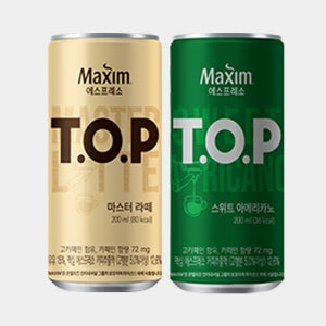 맥심 티오피 캔커피 마스터라떼 스위트아메리카노 행사음료 사무실 200ml 20개입