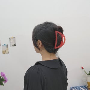 아즈나브르 그랭드보떼 컬러 트라페즈 반달 트라이앵글 명품 전체 올림 집게핀