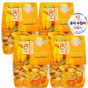 coowy 쿠위 탑젤리 대용량 망고젤리 1500g x 4개입