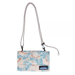 KAVU Islamorada 크로스바디 바이폴드 지갑, 로프 스트랩 포함, 잉크 버스트