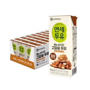 연세두유 뼈를 생각한 고칼슘 두유 호두아몬드, 190ml, 24개