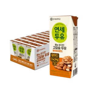 연세두유 뼈를 생각한 고칼슘 두유 호두아몬드, 190ml, 24개