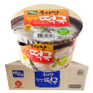 백제 우리쌀 햅쌀 즉석떡국 163g x 16개