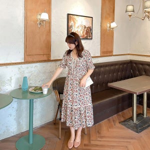 NOWW 린다플라워 원피스 데일리 봄 여름 휴가 데이트룩