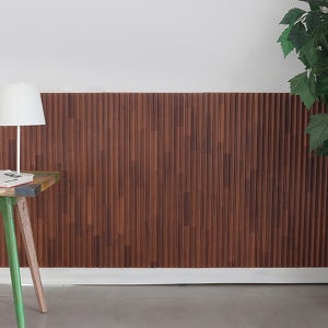 붙이는 접착식 반달형 템바보드 템파 루바 셀프인테리어 침대헤드 폼블럭