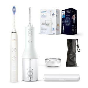 필립스 소닉케어 전동칫솔 구강세정기세트 다이아몬드클린9000 스페셜에디션 화이트