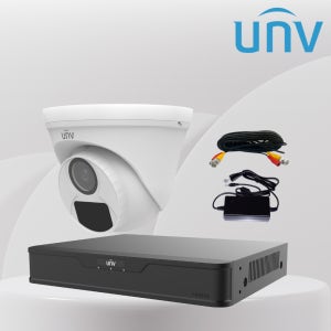 유니뷰 500만화소 4채널 CCTV 자가설치 세트 실외 가정용 매장 스마트폰 감시 카메라