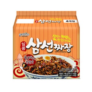 팔도 일품 삼선짜장 멀티팩 120g 4개입