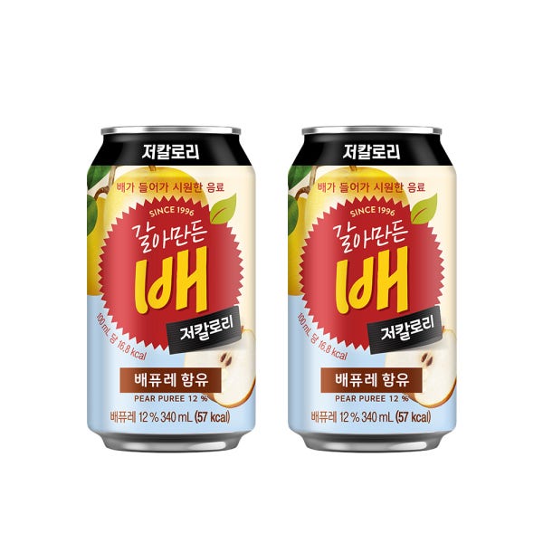 갈아만든 배 저칼로리 340CAN 24입