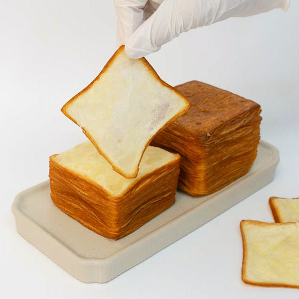 At Home 045 Tissue Bread 170g, 12 Pieces - Frozen Dough, Thousand-Layer Tissue-like Layered Cube Bread