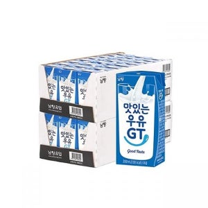 남양유업 맛있는우유 GT 200mlx48팩
