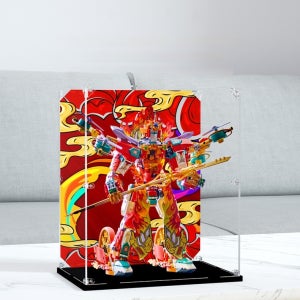 레고 몽키키드 네자의 파이어 로봇 고리 80057 핀 고정형 아크릴 디스플레이 케이스 장식장 진열장