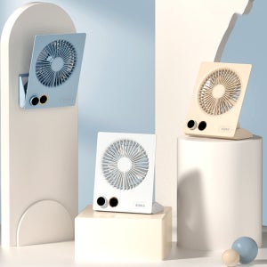 슬림 탁상 소형 선풍기 벽걸이 책상 미니 무선 리모컨