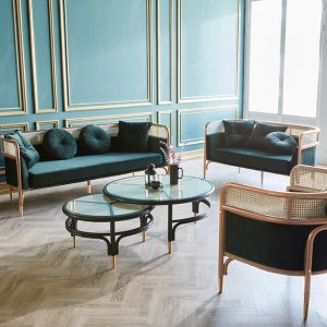 칼리아 쇼파 3인 패브릭 거실 병원 소파 고급 매장 카페 레스토랑 업소용 대기실