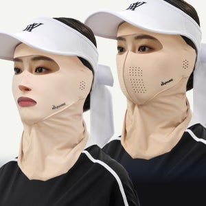 네이팡 풀커버 오픈 클로즈 자외선 차단 골프 마스크 햇빛 가리개 자전거 등산 낚시 테니스