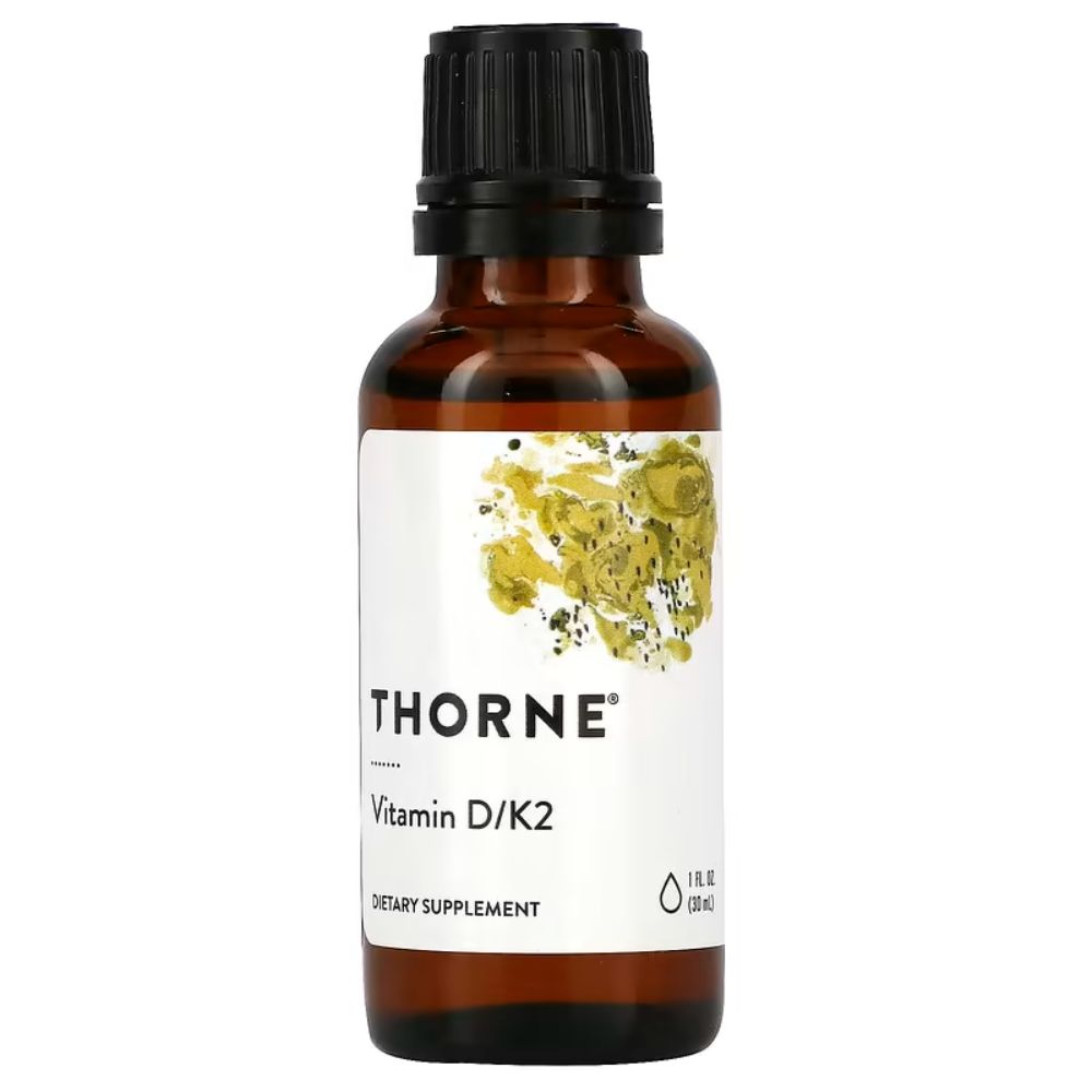 쏜 액상 비타민 D/K2 30ml <b>비타민D 25mcg</b> 1000IU 비타민K2 Thorne