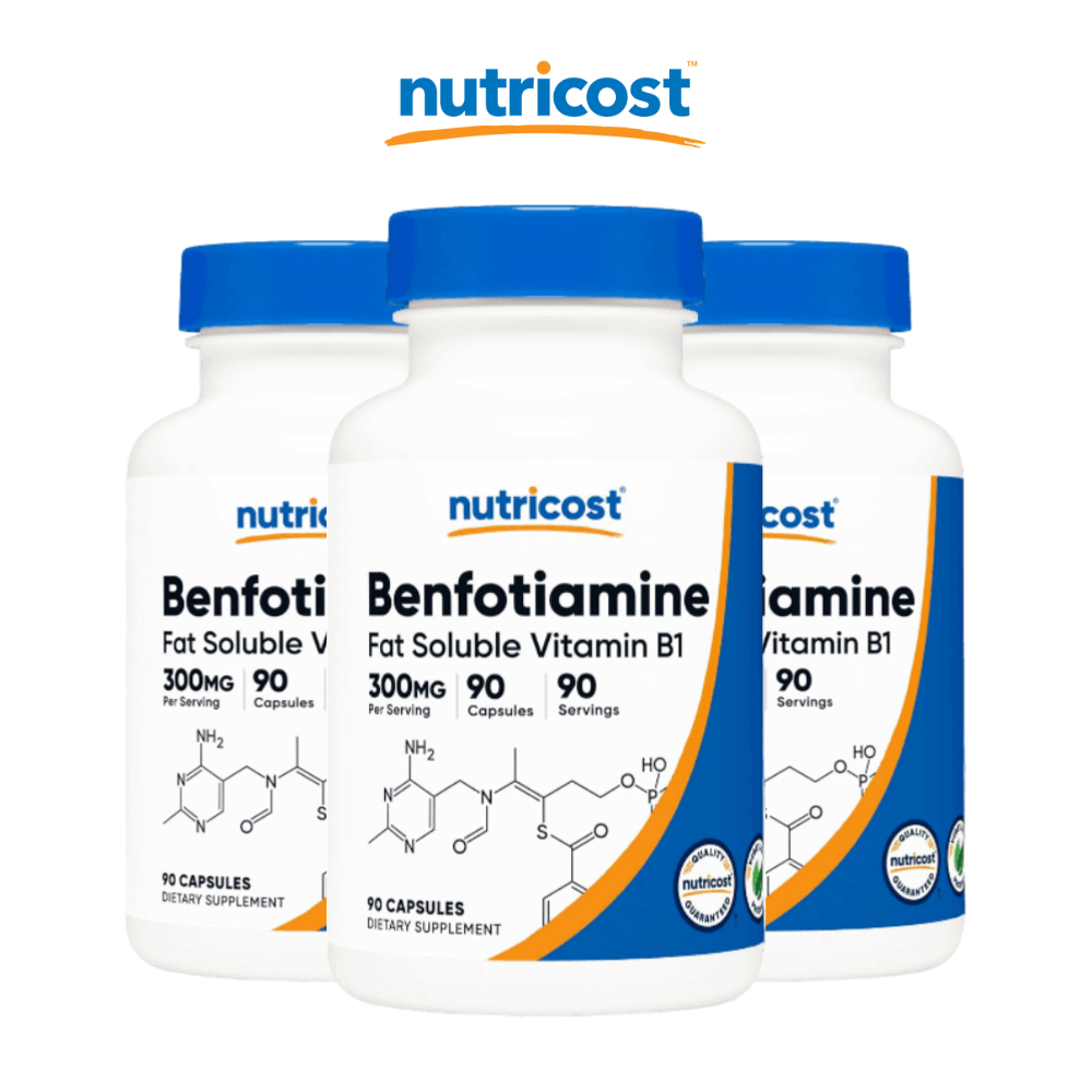 뉴트리코스트 <b>벤포티아민 300mg</b> Benfotiamine 90캡슐 3세트