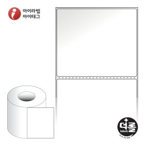 더롤라벨 RL130110LG 바코드 라벨지 130x110 흰색 아트 광택 75지관 1,000라벨 리본 필요