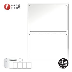 더롤라벨 RL5035LG 바코드 라벨지 50x35 흰색 아트 광택 75지관 3,000라벨 리본 필요