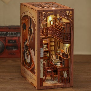 핸즈크라프트 DIY 미니어처 북엔드 북눅 책꽂이 미니어처 비밀의 리듬 외