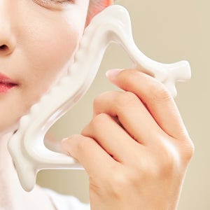 노멀라이프 림프순환 세라믹 괄사 마사지 도자기 승모근 얼굴 마사지기