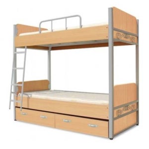 기숙사 전용 침대 튼튼한 국내제작 철재 2층 침대 합숙소침대 서랍형 SH2008-2